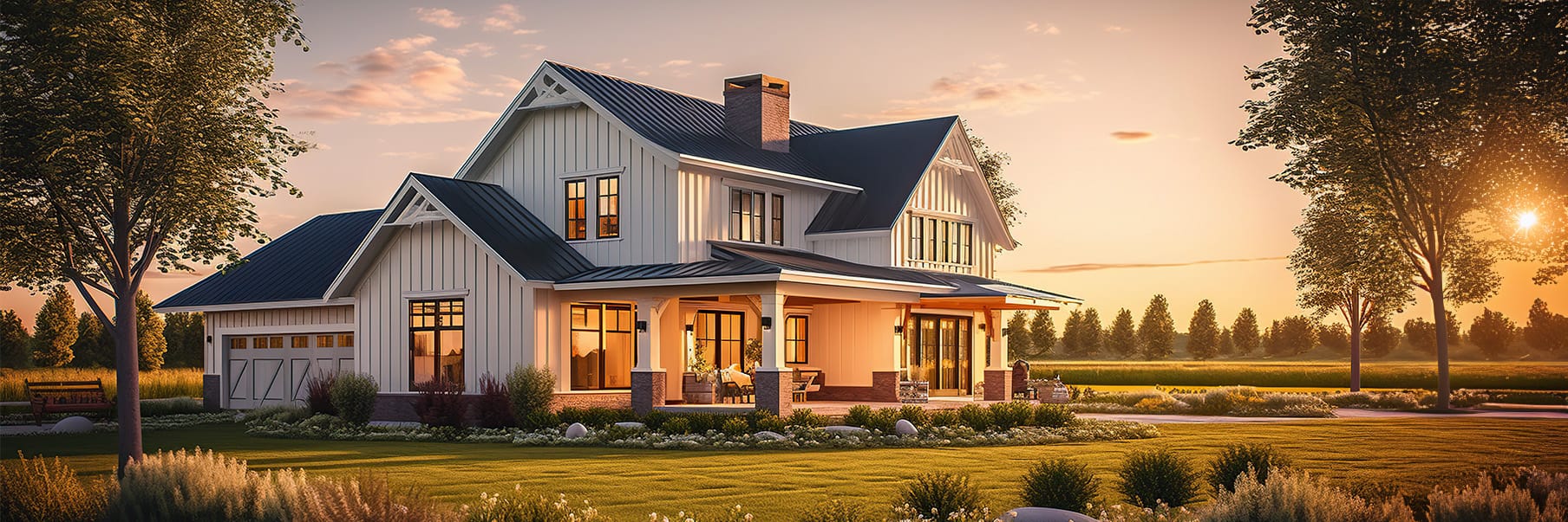 Modern farmhouse on meadow hill 11-Month Inspection for a modern farmhouse